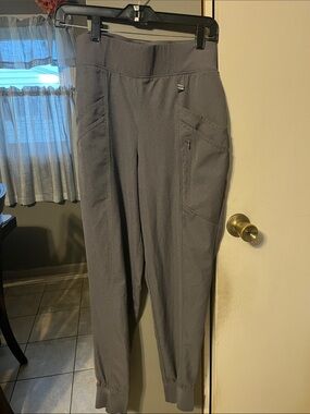 Gray Active Jogger Pants with Zipper Pocket or Scrub Pants